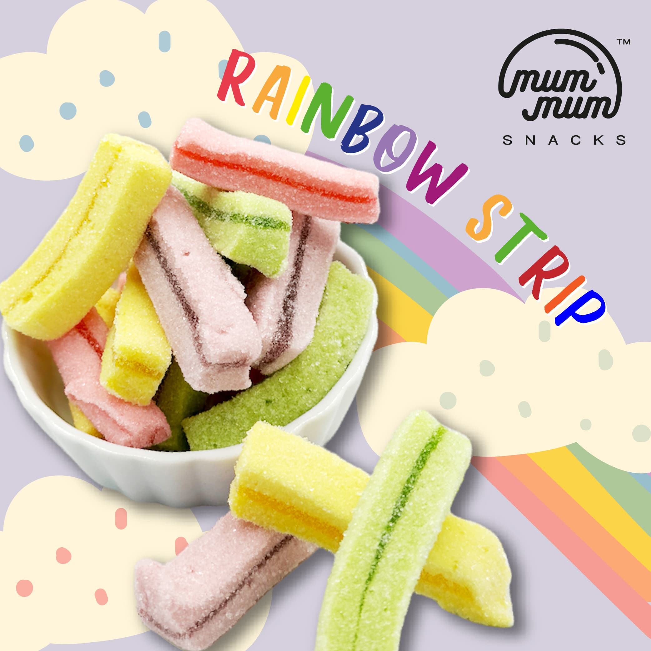 PREMIUM Gummy - RAINBOW Strip / Jelly / Gummy Gula