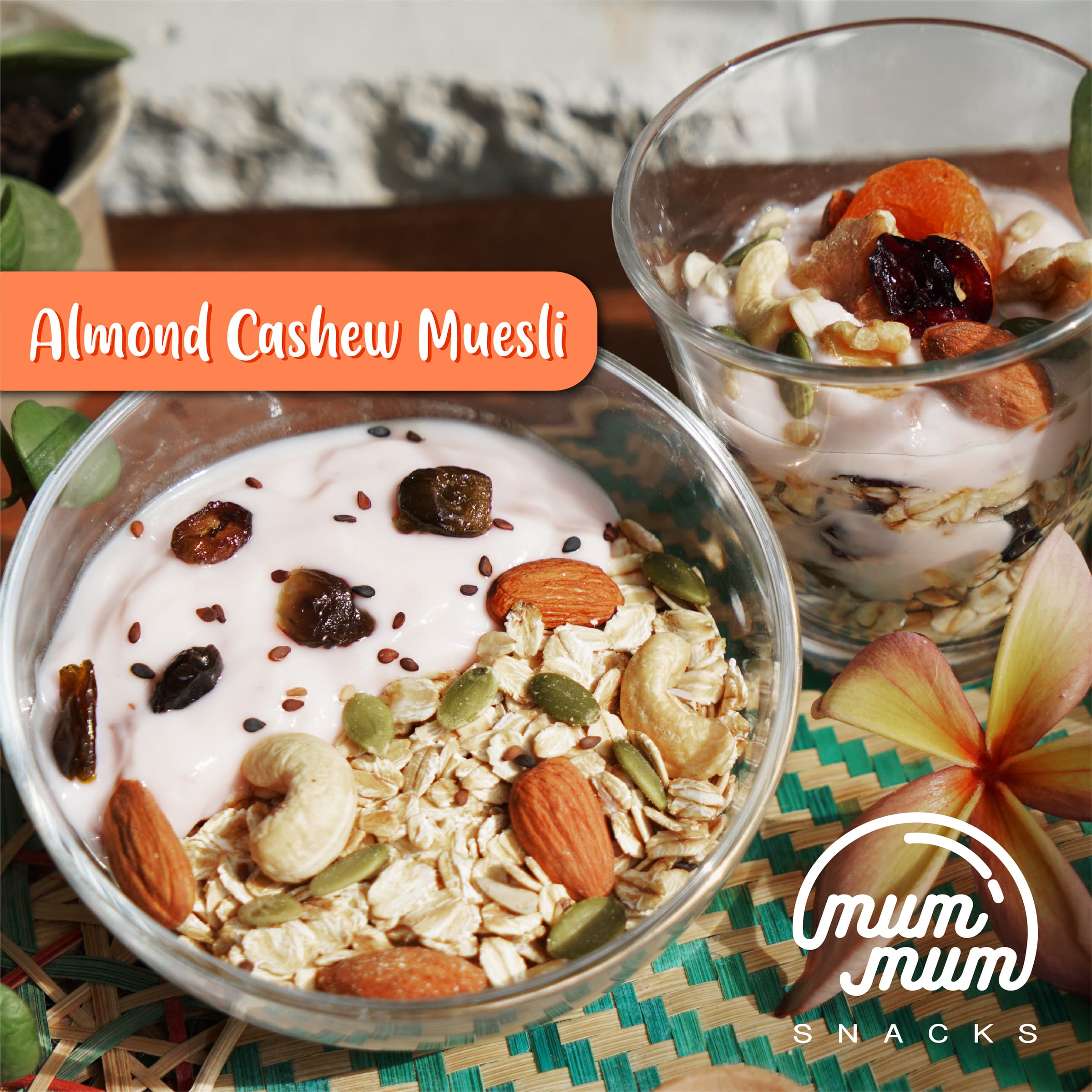Almond Cashew Muesli + FREE 20g Chia Seed