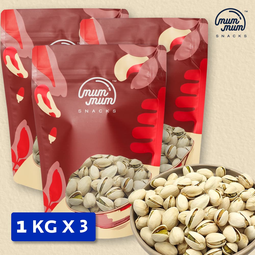 Roasted Salted Pistachio Bundle [1kg x 3] - comes in [6] 500g pack each
