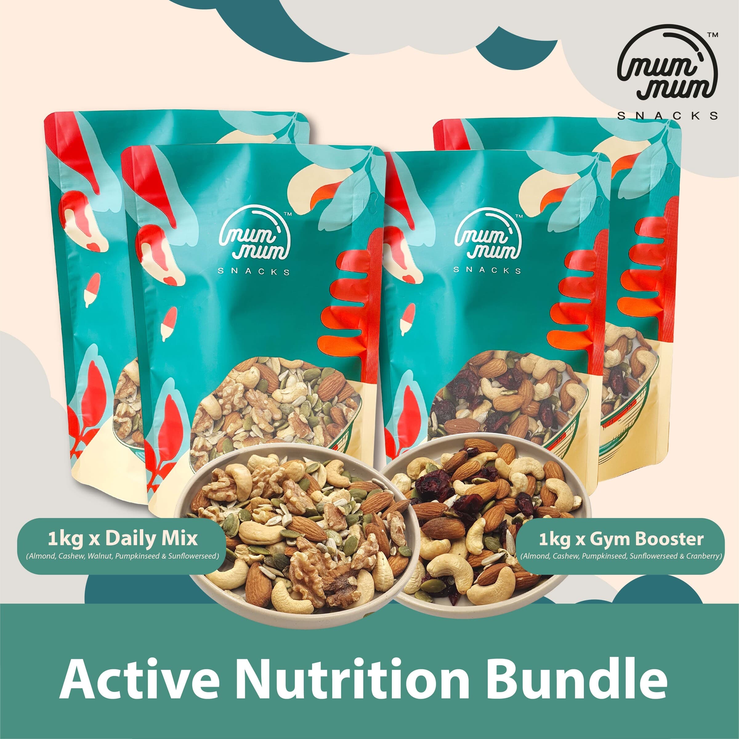 Active Nutrition Bundle [1kg each] - Daily Mix & Gym Booster